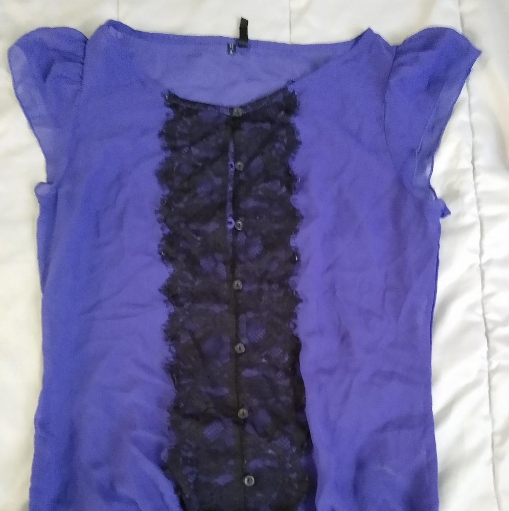 Sheer purple lace size S